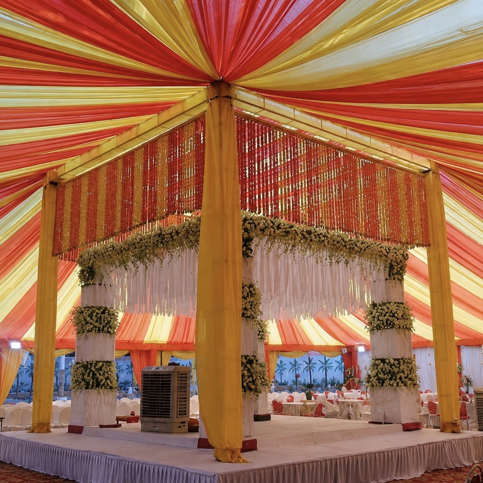 Vidhi Mandap ceremony stage